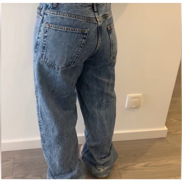 ZARA ZW MID-RISE LOOSE FIT JEANS - Picture 5 of 9
